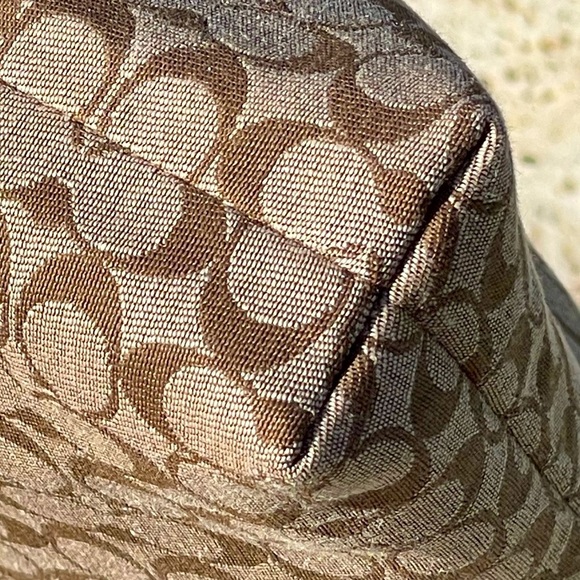 Coach Khaki/Mahogany Signature “C” Canvas Fabric/Leather XBody-adjustable Strap - Picture 7 of 16